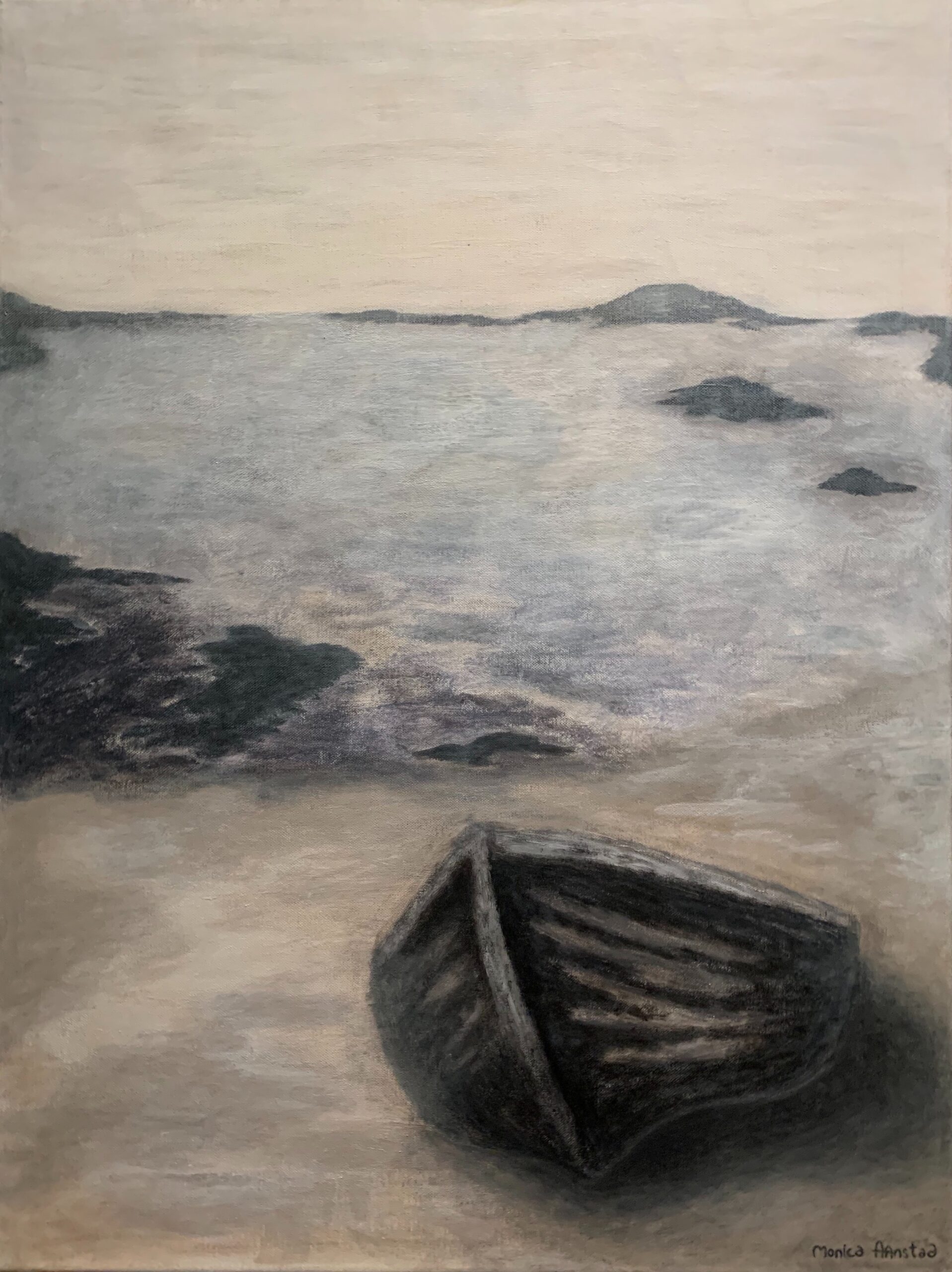«Kveldsro» (akryl), 70 x 50 cm, 3190 kr